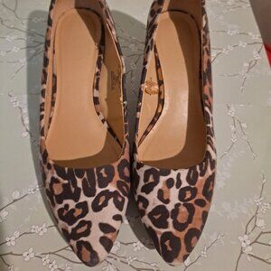 Leopard Print Heels - Size 7